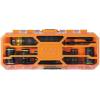 imageKlein Tools 65242 KNECT Impact Socket Set Ratcheting Screwdriver Set 14Inch Drive SAE and Metric Flip Sockets 16 Hex Sizes Adapters MODbox Case