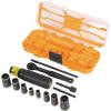 imageKlein Tools 65242 KNECT Impact Socket Set Ratcheting Screwdriver Set 14Inch Drive SAE and Metric Flip Sockets 16 Hex Sizes Adapters MODbox Case