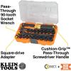 imageKlein Tools 65400KNECT KNECT Essential Pass Through Impact Socket Set SAE and Metric 90Tooth Ratchet MODbox Case 38Inch Drive 28Piece
