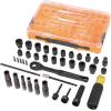 imageKlein Tools 65500KNECT KNECT Impact Socket Set SAE and Metric Pass Through Socket Set 90Tooth Ratchet MODbox Case SAE Metric Screwdriver Handle Bits 39Piece