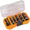 imageKlein Tools 65619 KNECT Flip10 Metric Impact Socket Set Deep Sockets 5 ColorCoded Flip Sockets 10 Metric Socket Sizes 14 and 38Inch Adapters MODbox Case