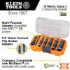imageKlein Tools 65619 KNECT Flip10 Metric Impact Socket Set Deep Sockets 5 ColorCoded Flip Sockets 10 Metric Socket Sizes 14 and 38Inch Adapters MODbox Case