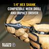 imageKlein Tools QRST3PC 3Piece Impact Step Drill Bit Set with Cutting Oil and Modular Case 12 to 78Inch Quick Release Hex ShankQuick Release