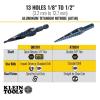 imageKlein Tools QRST3PC 3Piece Impact Step Drill Bit Set with Cutting Oil and Modular Case 12 to 78Inch Quick Release Hex ShankQuick Release