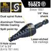 imageKlein Tools QRST3PC 3Piece Impact Step Drill Bit Set with Cutting Oil and Modular Case 12 to 78Inch Quick Release Hex ShankQuick Release