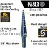 imageKlein Tools QRST3PC 3Piece Impact Step Drill Bit Set with Cutting Oil and Modular Case 12 to 78Inch Quick Release Hex ShankStandard
