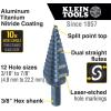 imageKlein Tools QRST3PC 3Piece Impact Step Drill Bit Set with Cutting Oil and Modular Case 12 to 78Inch Quick Release Hex ShankStandard