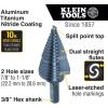 imageKlein Tools QRST3PC 3Piece Impact Step Drill Bit Set with Cutting Oil and Modular Case 12 to 78Inch Quick Release Hex ShankStandard
