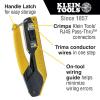 imageKlein Tools VDV226005 Compact Modular Data Cable Crimping Tool for PassThru RJ45 ConnectorsCrimper