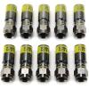 imageKlein Tools VDV812606 FConnector for RG66Q Coaxial Cable Universal Compression Connectors Male Professional Grade 10Pack20Pack