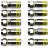 imageKlein Tools VDV812612 Universal Compression F Connectors RG66Q Coax Universal Sleeve Technology Professional Grade 50Pack10Pack