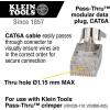 imageKlein Tools VDV826754 Modular Data Plug for CAT6A Shielded Cable and Larger Diameter CAT6 Indoor or Outdoor Ethernet Cable 100Pack50Pack