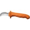 imageKlein Tools 15703LR Linemans Skinning Knife Made in USA Ergonomic Handle with Finger Grooves 3Inch Fixed Hook Blade with NotchInsulated
