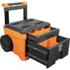 imageKlein Tools 54801MB MODbox Rolling Drawer Tool Box HeavyDuty Double Drawer Tool Organizer Deep Stackable SetTwo Drawer Rolling Toolbox