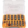imageKlein Tools 65111IMPCTM KNECT Deep Well Impact Socket Set 12Inch Drive Metric Color Coded MODbox Case Impact Adapter and Extension 14PieceMetric