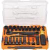 imageKlein Tools 65500KNECT KNECT Impact Socket Set SAE and Metric Pass Through Socket Set 90Tooth Ratchet MODbox Case SAE Metric Screwdriver Handle Bits 39Piece