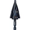 imageKlein Tools QRST3PC 3Piece Impact Step Drill Bit Set with Cutting Oil and Modular Case 12 to 78Inch Quick Release Hex ShankQuick Release