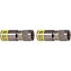 imageKlein Tools VDV812606 FConnector for RG66Q Coaxial Cable Universal Compression Connectors Male Professional Grade 10Pack20Pack