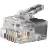 imageKlein Tools VDV826600 6p6c Connectors RJ12 Modular Telephone Plugs with 3pronged Contacts for Solid or Stranded Connections 25PackRJ12  6P6C plugs  25 Pack