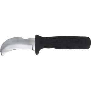 imageKlein Tools 15703LR Linemans Skinning Knife Made in USA Ergonomic Handle with Finger Grooves 3Inch Fixed Hook Blade with NotchHook Blade