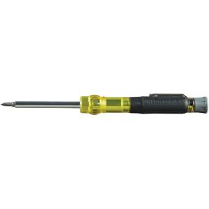 imageKlein Tools 32527HD KNECT 11in1 HVAC MultiBit ScrewdriverNut Driver Impact Rated with Phillips Slotted Square and Schrader Bits3in1
