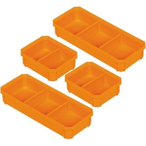 imageKlein Tools 54810MB MODbox Replacement Bins Full or HalfWidth Modular Storage for Short Component Boxes Small Parts Organizer 4Pack