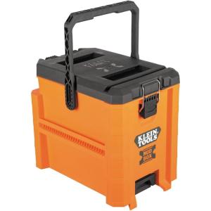 imageKlein Tools 54824MB MODbox Hybrid Tool Box Lockable Tool Storage with Removable Lid Converts to Open Crate 2 Adjustable Dividers Connects with all Klein Tools MODbox Components