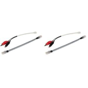 imageKlein Tools VDV770855 Replacement Cables for Klein Tools Tone and Probe Wire Tracer Kit Cat No VDV500705 Leads with Alligator Clips and RJ45 RJ11 RJ121 Count Pack of 2