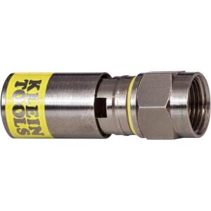 imageKlein Tools VDV812606 FConnector for RG66Q Coaxial Cable Universal Compression Connectors Male Professional Grade 10Pack10Pack