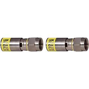 imageKlein Tools VDV812612 Universal Compression F Connectors RG66Q Coax Universal Sleeve Technology Professional Grade 50Pack20Pack