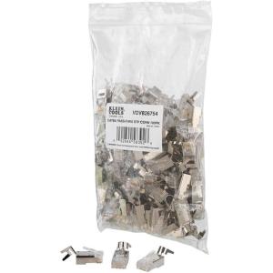 imageKlein Tools VDV826754 Modular Data Plug for CAT6A Shielded Cable and Larger Diameter CAT6 Indoor or Outdoor Ethernet Cable 100Pack100Pack