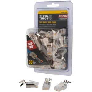 imageKlein Tools VDV826754 Modular Data Plug for CAT6A Shielded Cable and Larger Diameter CAT6 Indoor or Outdoor Ethernet Cable 100Pack50Pack