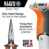 imageKlein Tools 2038EINS Long Nose Side Cutter Insulated Pliers with Slim Induction Hardened Cutting Knives for Long Life 8Inch7Inch