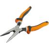 imageKlein Tools 2038EINS Long Nose Side Cutter Insulated Pliers with Slim Induction Hardened Cutting Knives for Long Life 8Inch8Inch