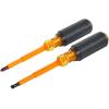 imageKlein Tools 33532INS Electrical Insulated Screwdriver Set of 2 Made in USA 4Inch Phillips and Cabinet Set Made in USA