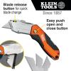imageKlein Tools 44130 Utility Knife AutoLoading Folding Heavy Duty Retractable Box Cutter Blade Storage 3 Blades and Pocket Clip Included