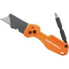 imageKlein Tools 44303 FLICKBLADE Folding Utility Knife with Blade Storage Utility Knife with 5 Blades Compact with Side Release Button and Dual Locking PositionsFlickblade w Driver
