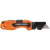 imageKlein Tools 44303 FLICKBLADE Folding Utility Knife with Blade Storage Utility Knife with 5 Blades Compact with Side Release Button and Dual Locking PositionsFlickblade w Driver