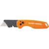 imageKlein Tools 44312 2Piece Folding Utility Knife and SlideOut Knife Set FLICKBLADE Retractable with OnTool Blade Storage Includes 5 Blades