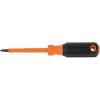 imageKlein Tools 6844INS Insulated Screwdriver Made in USA 1000V 2 Square Tip Screwdriver with 4Inch Shank TipIdent CushionGrip Handle 2 Square
