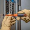 imageKlein Tools 6844INS Insulated Screwdriver Made in USA 1000V 2 Square Tip Screwdriver with 4Inch Shank TipIdent CushionGrip Handle14Inch Cabinet
