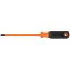 imageKlein Tools 6884INS Insulated Screwdriver Made in USA 1000V 1 Square Tip Screwdriver with 4Inch Shank TipIdent CushionGrip HandleOne Size
