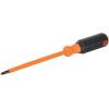 imageKlein Tools 6884INS Insulated Screwdriver Made in USA 1000V 1 Square Tip Screwdriver with 4Inch Shank TipIdent CushionGrip HandleOne Size