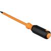 imageKlein Tools 6884INS Insulated Screwdriver Made in USA 1000V 1 Square Tip Screwdriver with 4Inch Shank TipIdent CushionGrip HandleOne Size