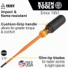 imageKlein Tools 6946INS 1000V Slim Tip Insulated Screwdriver Made in USA Screwdriver with 6Inch Round Shank 2 Square Tip Cushion Grip Handle316Inch Cabinet