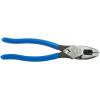 imageKlein Tools D20009NEGLW Side Cutter Linemans Pliers Cut ACSR Screws Nails Hard Wire 9Inch HiViz PliersHD Cutting with Crimping