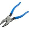 imageKlein Tools D20009NEGLW Side Cutter Linemans Pliers Cut ACSR Screws Nails Hard Wire 9Inch HiViz PliersHD Cutting with Thread Cleaner