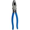 imageKlein Tools D20009NEGLW Side Cutter Linemans Pliers Cut ACSR Screws Nails Hard Wire 9Inch HiViz PliersHD Cutting with Thread Cleaner