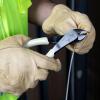 imageKlein Tools D2488GLW Pliers Made in USA HiViz Diagonal Cutting Pliers with Angled Head Short Jaws and Glow in the Dark Handles 8Inch
