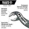 imageKlein Tools D50410 Pump Pliers Unique Curved Jaw Maximum Torque Hardened Teeth Adjustable Wide Jaw Ideal for Plumbing Nail Holding7Inch